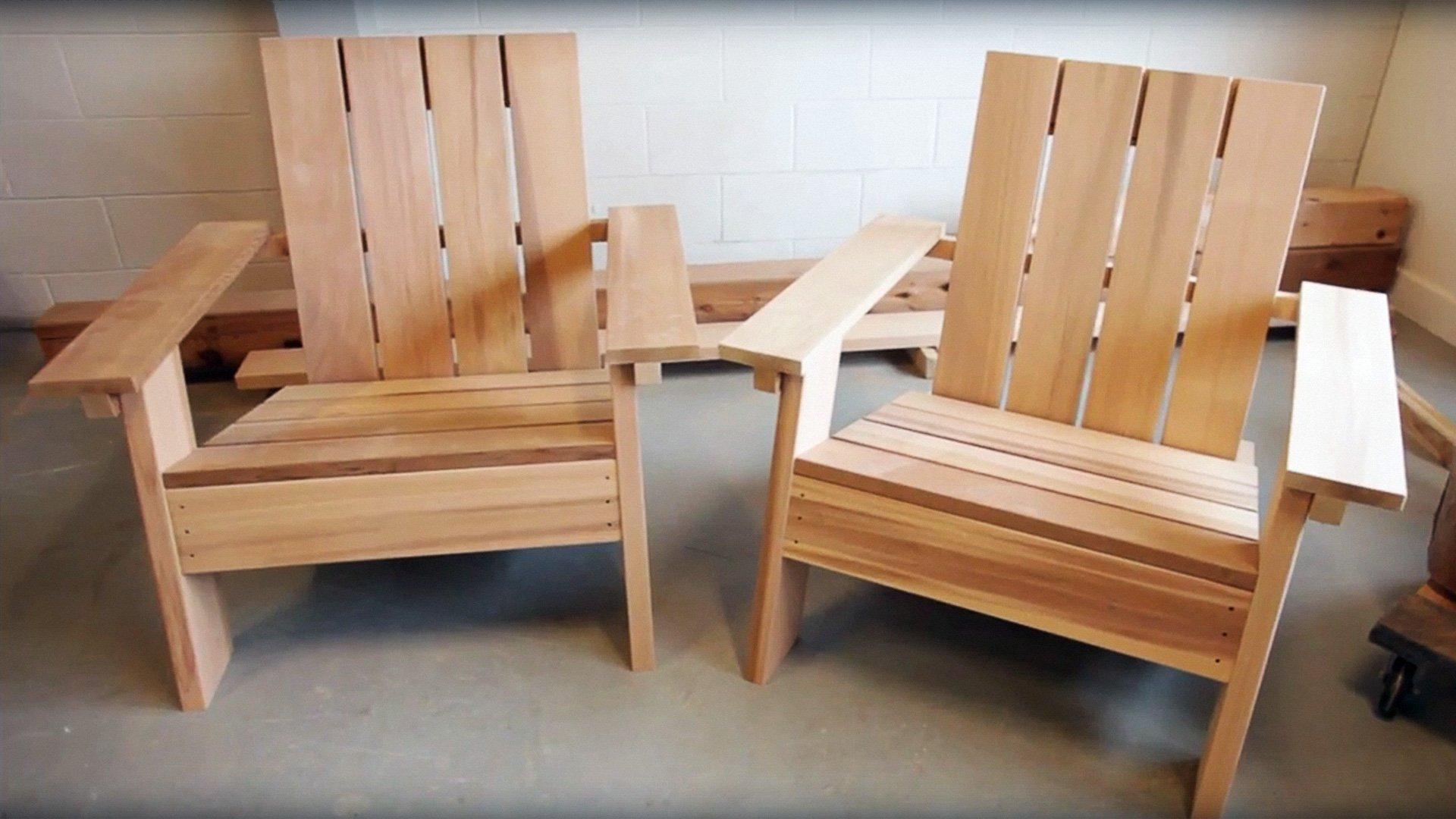 diy adirondack chair project made of cedar