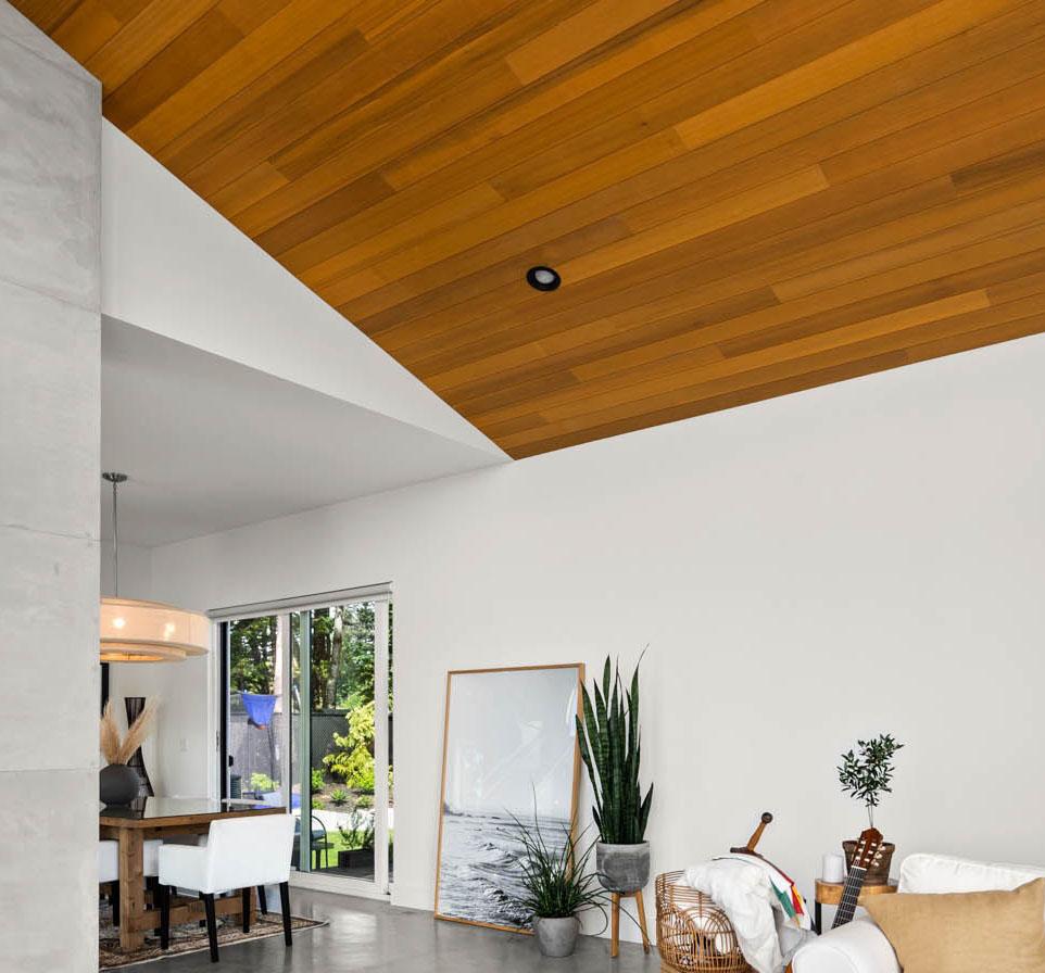 solid engineered clear cedar